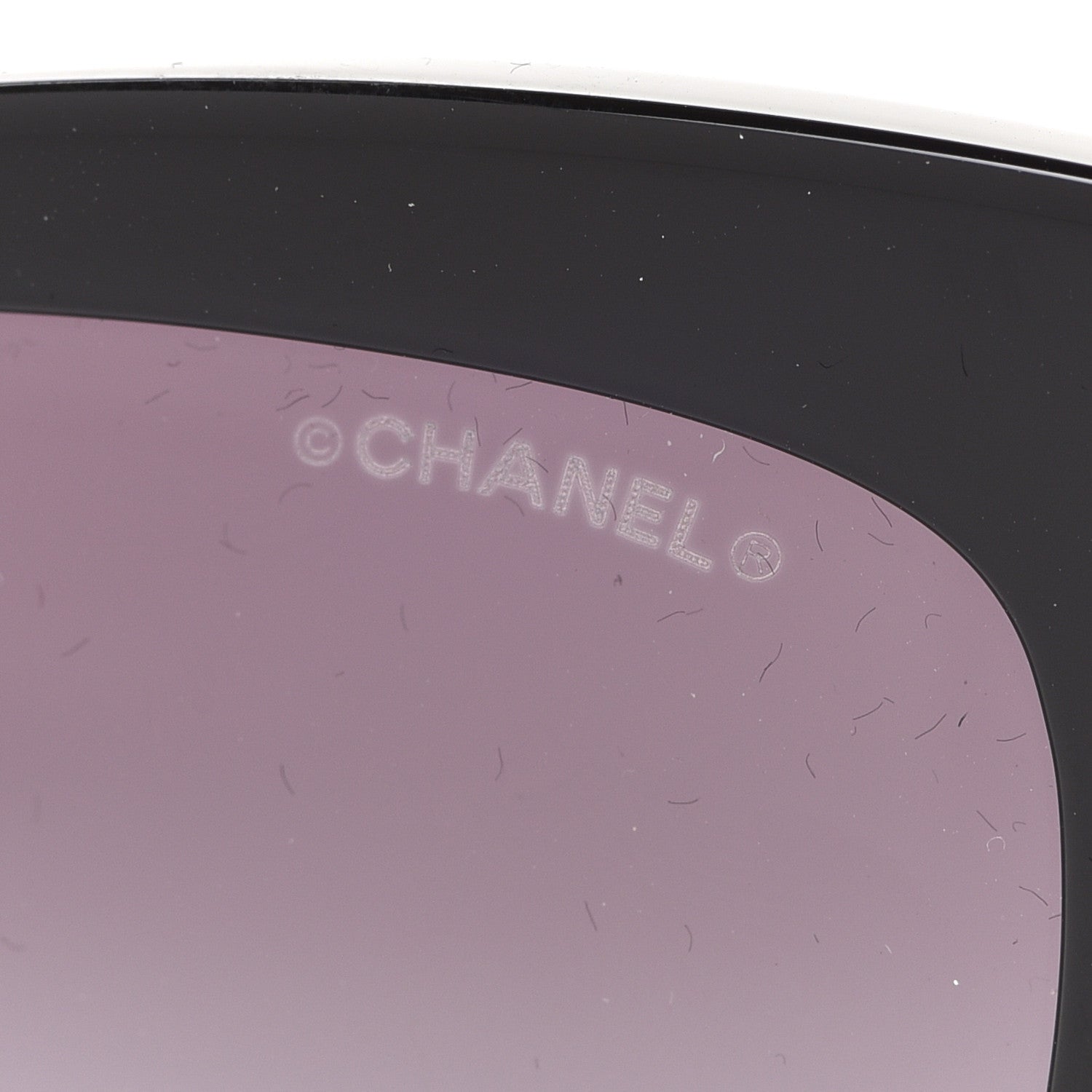 Chanel Acetate Square Cat Eye CC Sunglasses 5456 Black 7 of 8