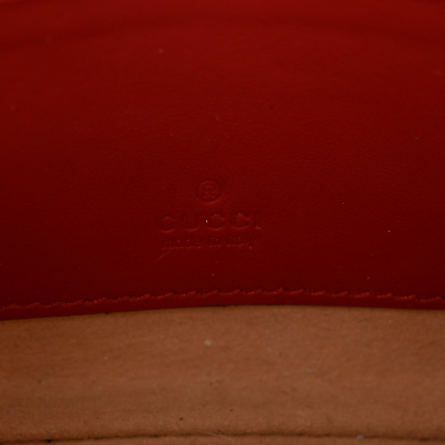 Gucci Calfskin Matelasse GG Marmont Wrist Wallet Hibiscus Red 7 of 8
