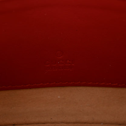Gucci Calfskin Matelasse GG Marmont Wrist Wallet Hibiscus Red 7 of 8