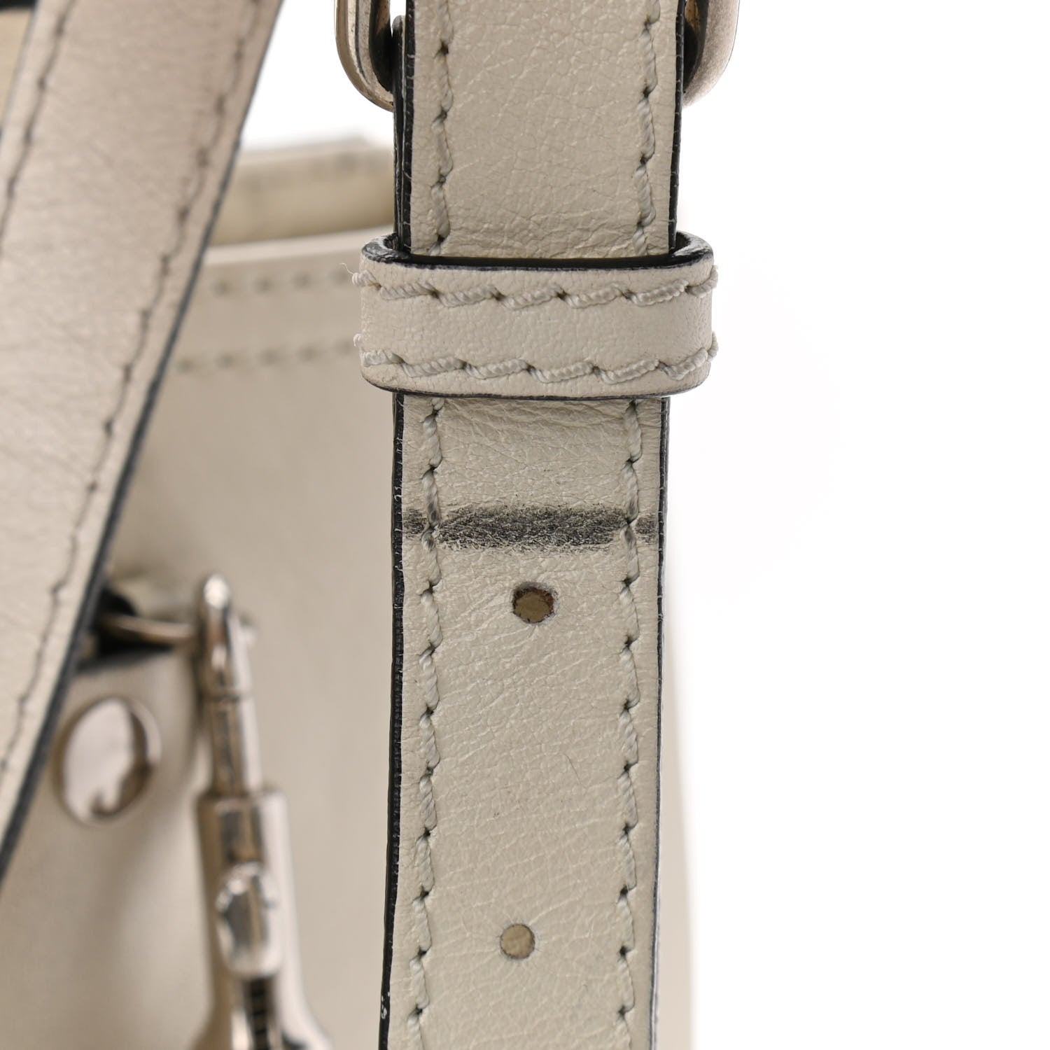 Alexander McQueen Calfskin Whipstitch Folk Tote White 13 of 20