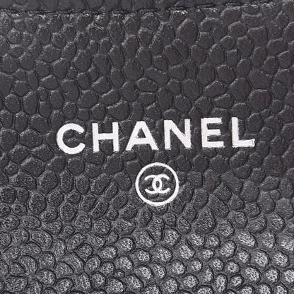 Chanel Caviar Quilted Flap Card Holder Black 6 of 9
