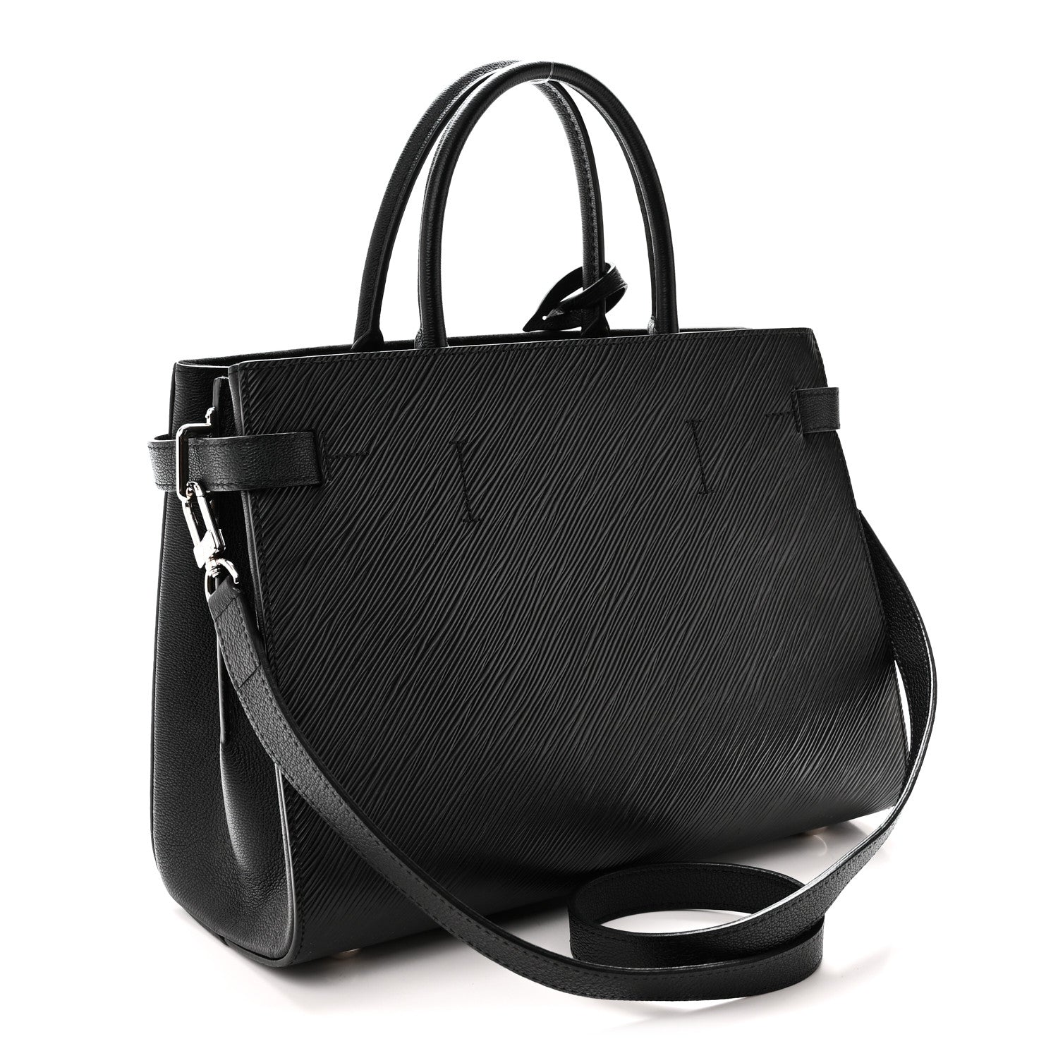 Louis Vuitton Epi Twist Tote Black 3 of 9