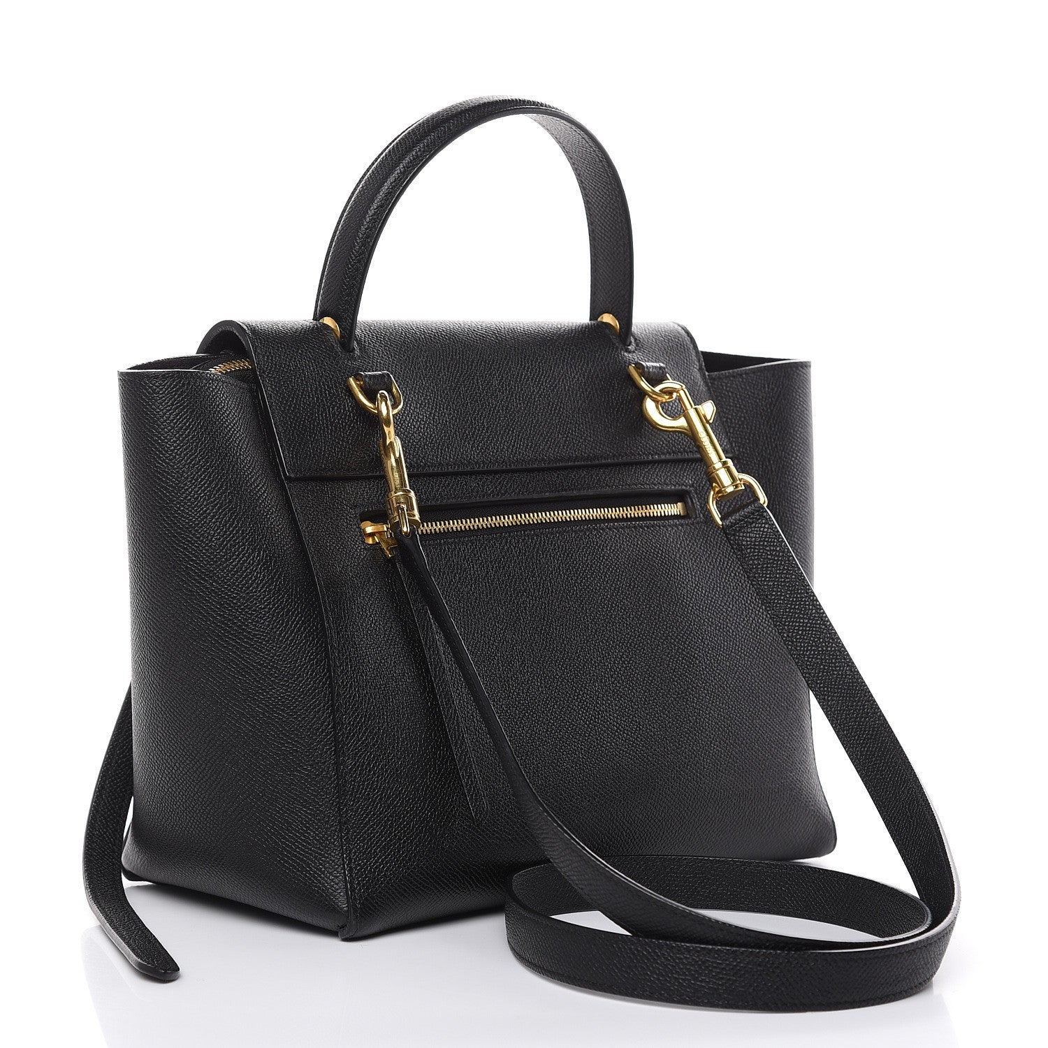 Celine Grained Calfskin Micro Belt Bag Black 3 of 9