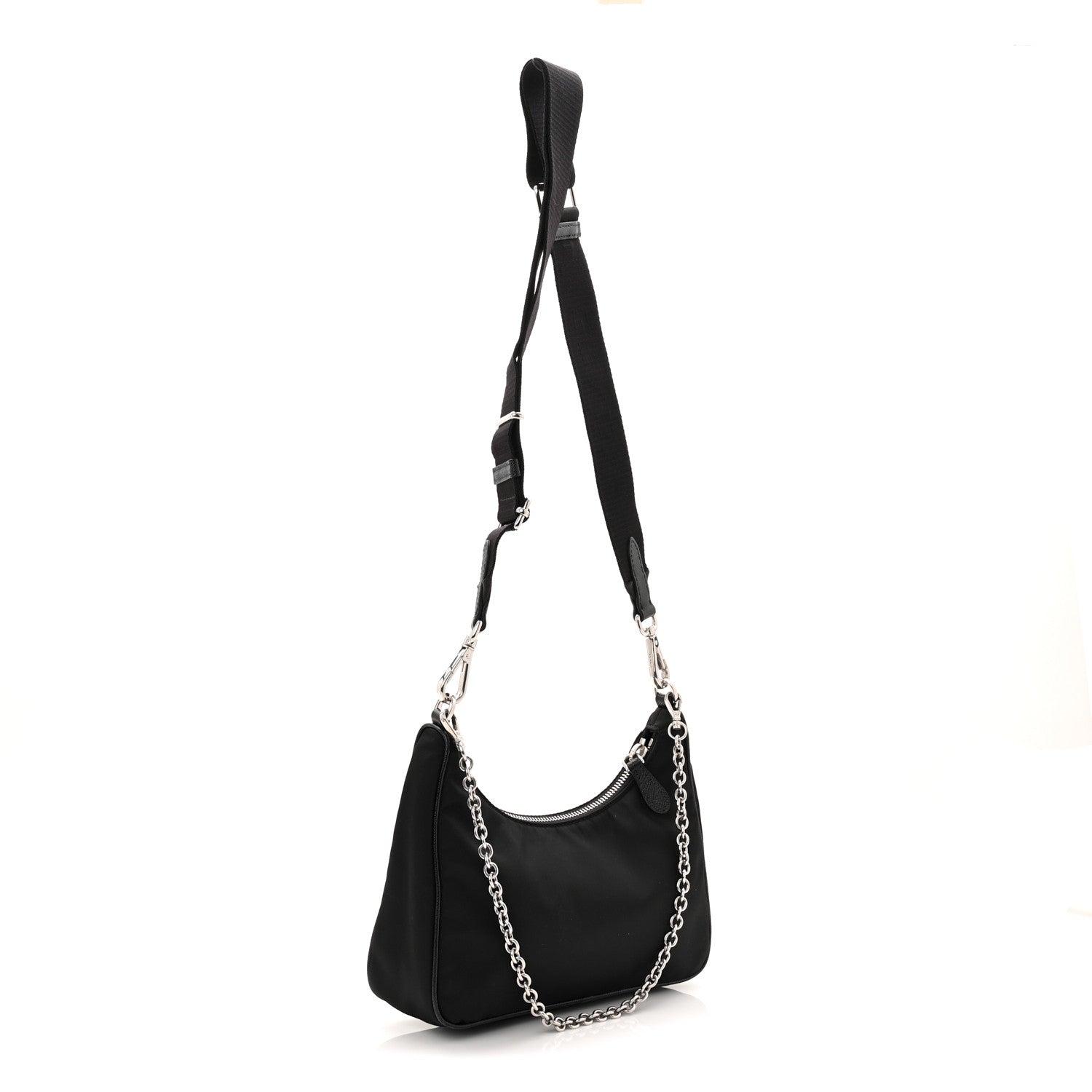 Prada Nylon Re-Edition 2005 Shoulder Bag Black 4 of 13