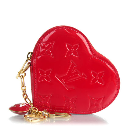 Louis Vuitton Vernis Coeur Heart Coin Purse Pomme D'Amour 1 of 7