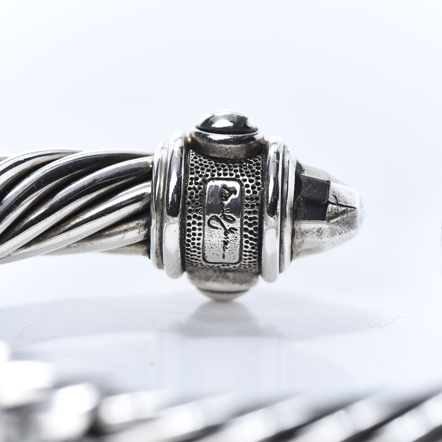 David Yurman Sterling Silver 10mm Renaissance Cable Bracelet 5 of 5