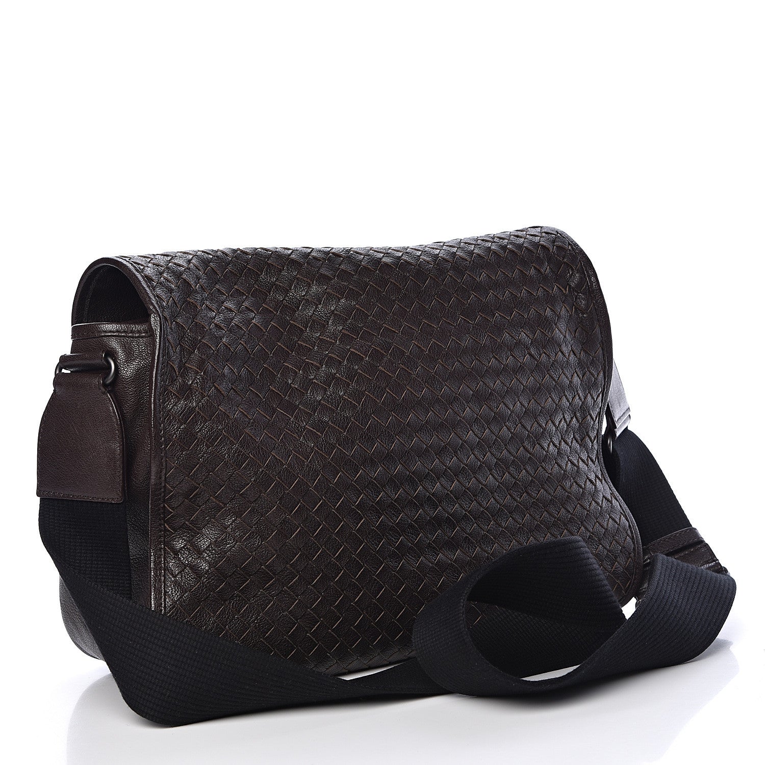 Bottega Veneta Nappa Intrecciato Gardena Messenger Bag Ebano 3 of 12
