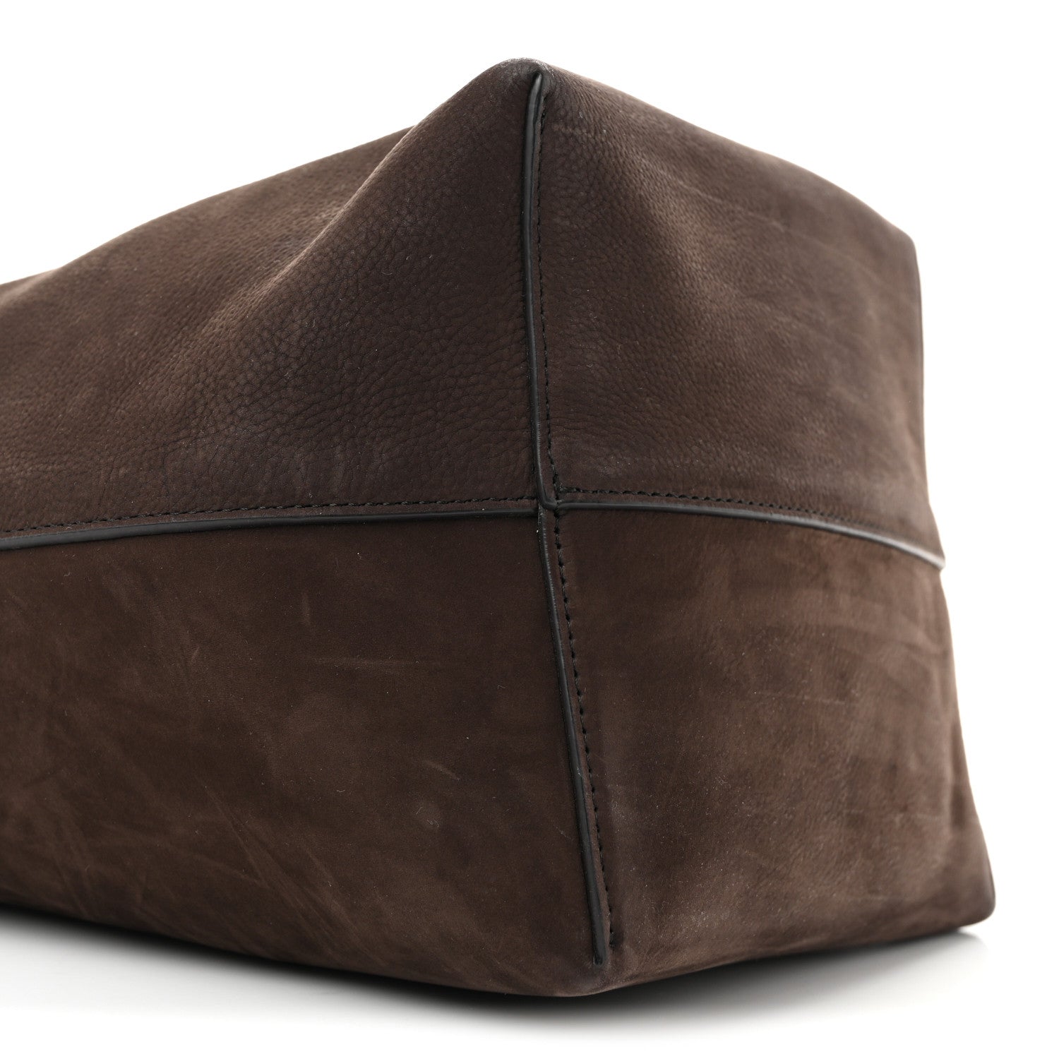 The Row Suede Calfskin Medium N/S Park Tote Wood Brown 9 of 14