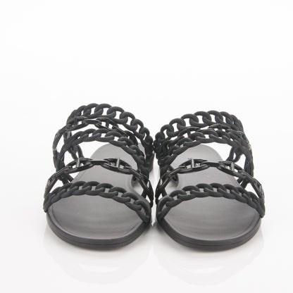 Hermes Chaine d'Ancre Nude Sandals 38 Black 2 of 6