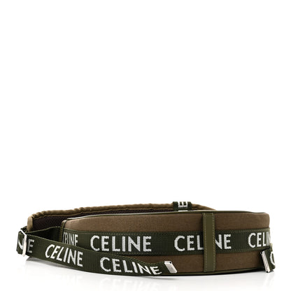 Celine Cotton Gabardine Medium Ava Trekking Shoulder Bag Khaki 4 of 9