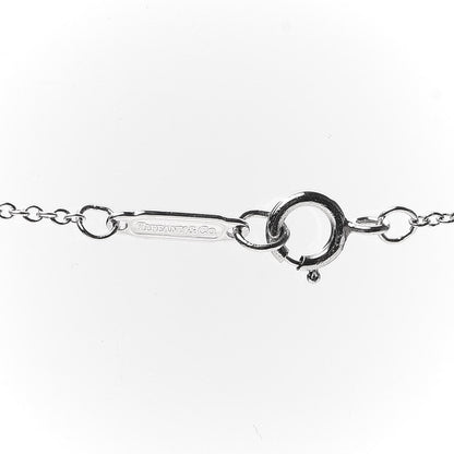 Tiffany Platinum Diamond Small Heart Pendant Necklace 4 of 5