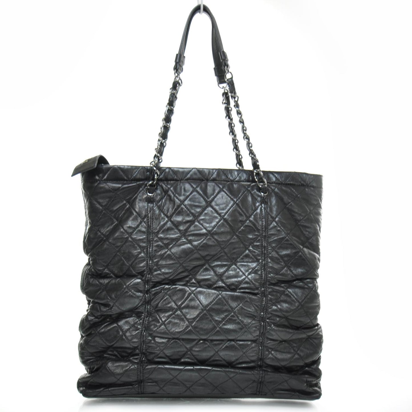 Lambskin Sharpei Shopping Tote Black