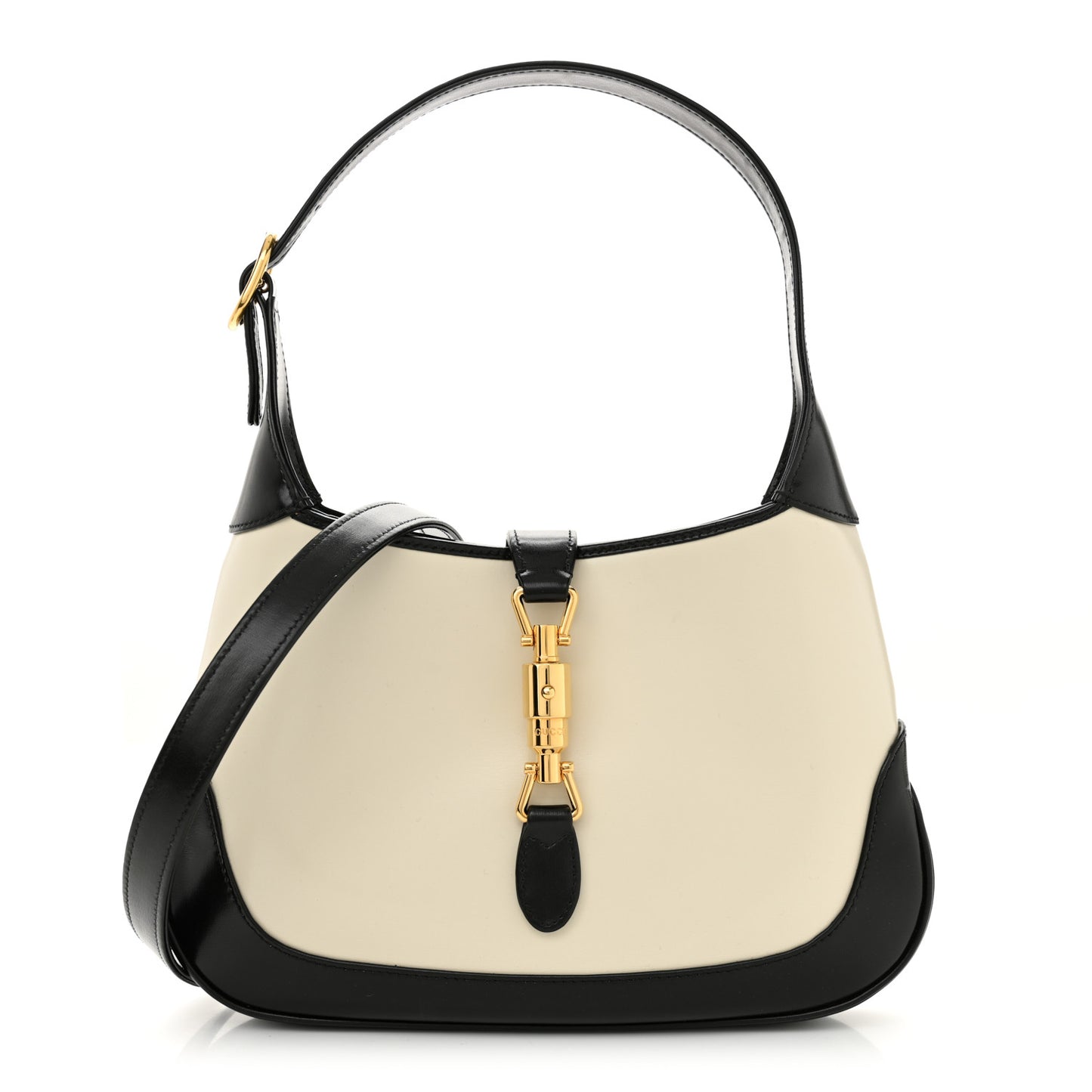 Boarded Dyana Lux Calfskin Bi-Color Small Jackie 1961 Hobo Mystic White Black