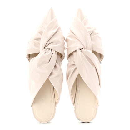 Givenchy Patent Show Twist Flat Mule Sandals 38 Ivory 2 of 10