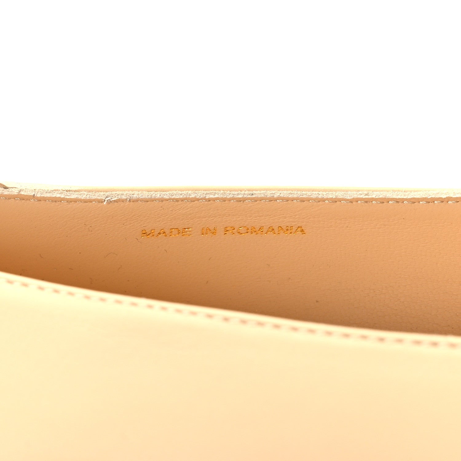Chanel Lambskin Cap Toe CC Uniform Ballerina Flats 37.5 Beige Black 8 of 9