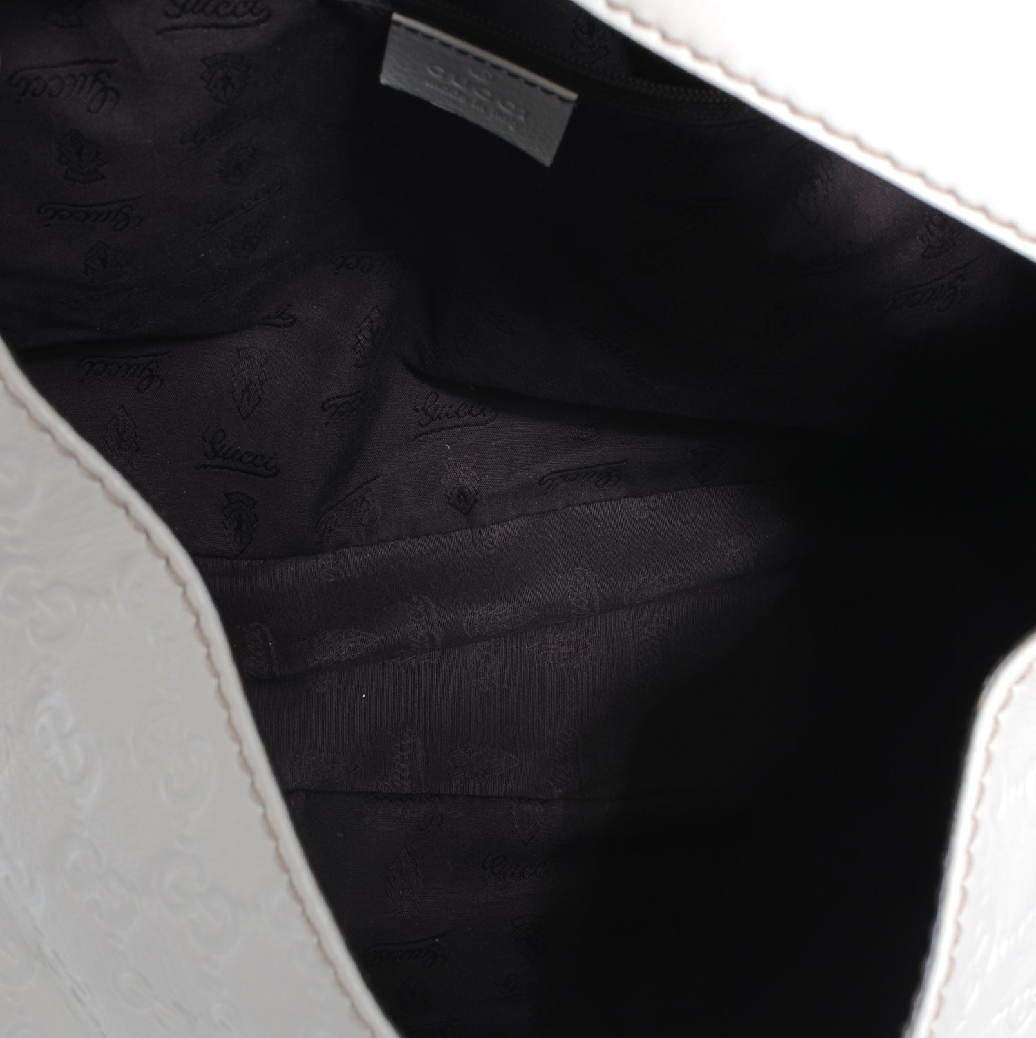 Gucci Guccissima New Ladies Web Large Hobo Off White 5 of 7