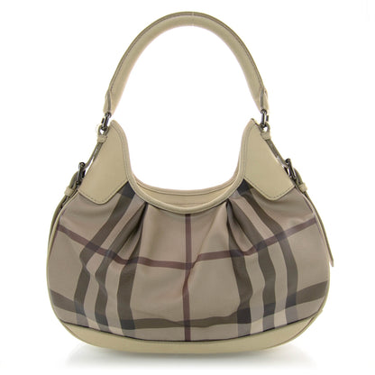 Burberry Smoked Check Brooklyn Hobo Trench 1 of 7