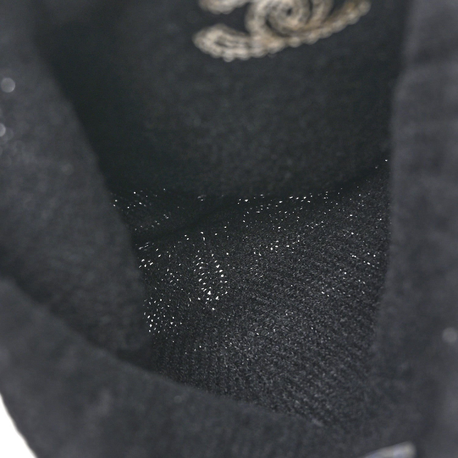 Chanel Cashmere CC Beanie Hat Black 4 of 5