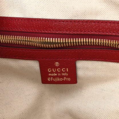 Gucci X DORAEMON Mini Vintage GG Supreme Monogram Small Dome Backpack Beige Cherry Red 6 of 10