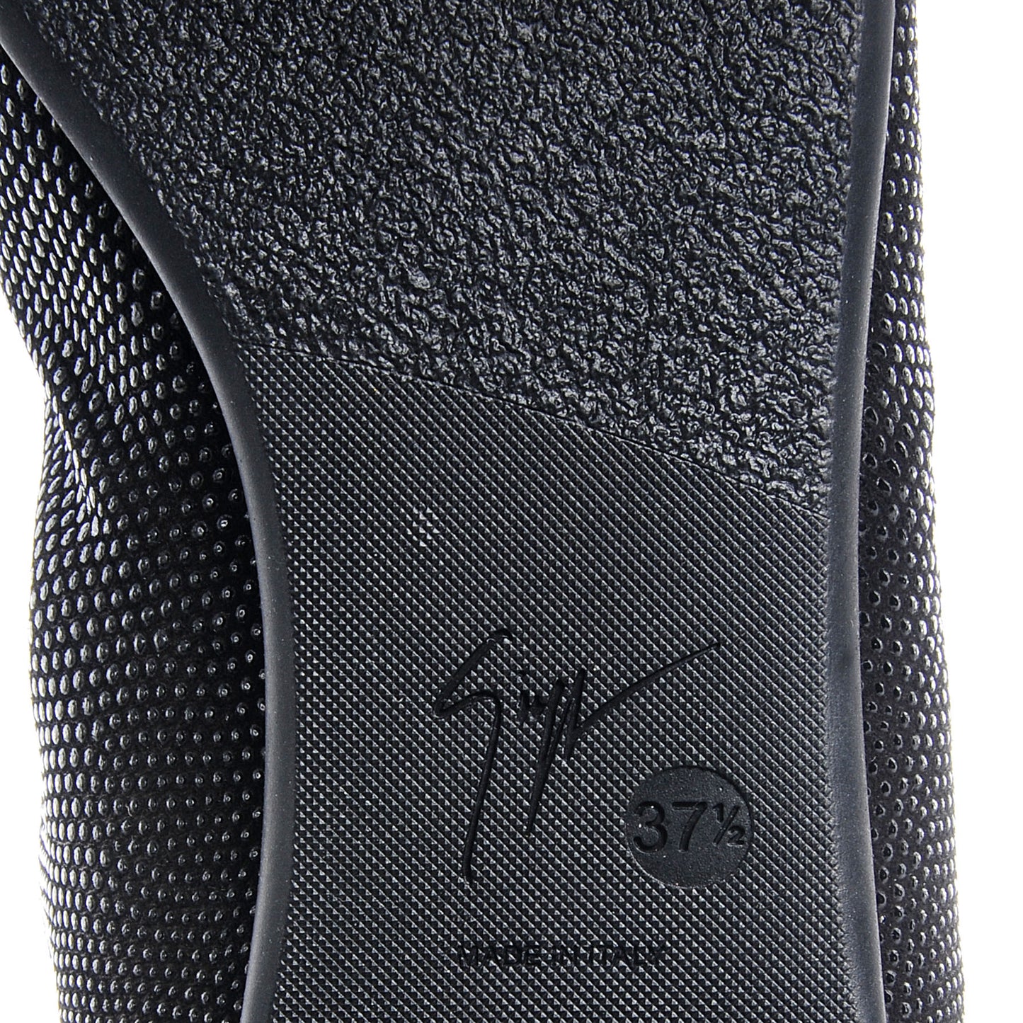 GIUSEPPEZANOTTIEmbossedStingrayLeatherSpikedCapBoots37.5NeroBlack