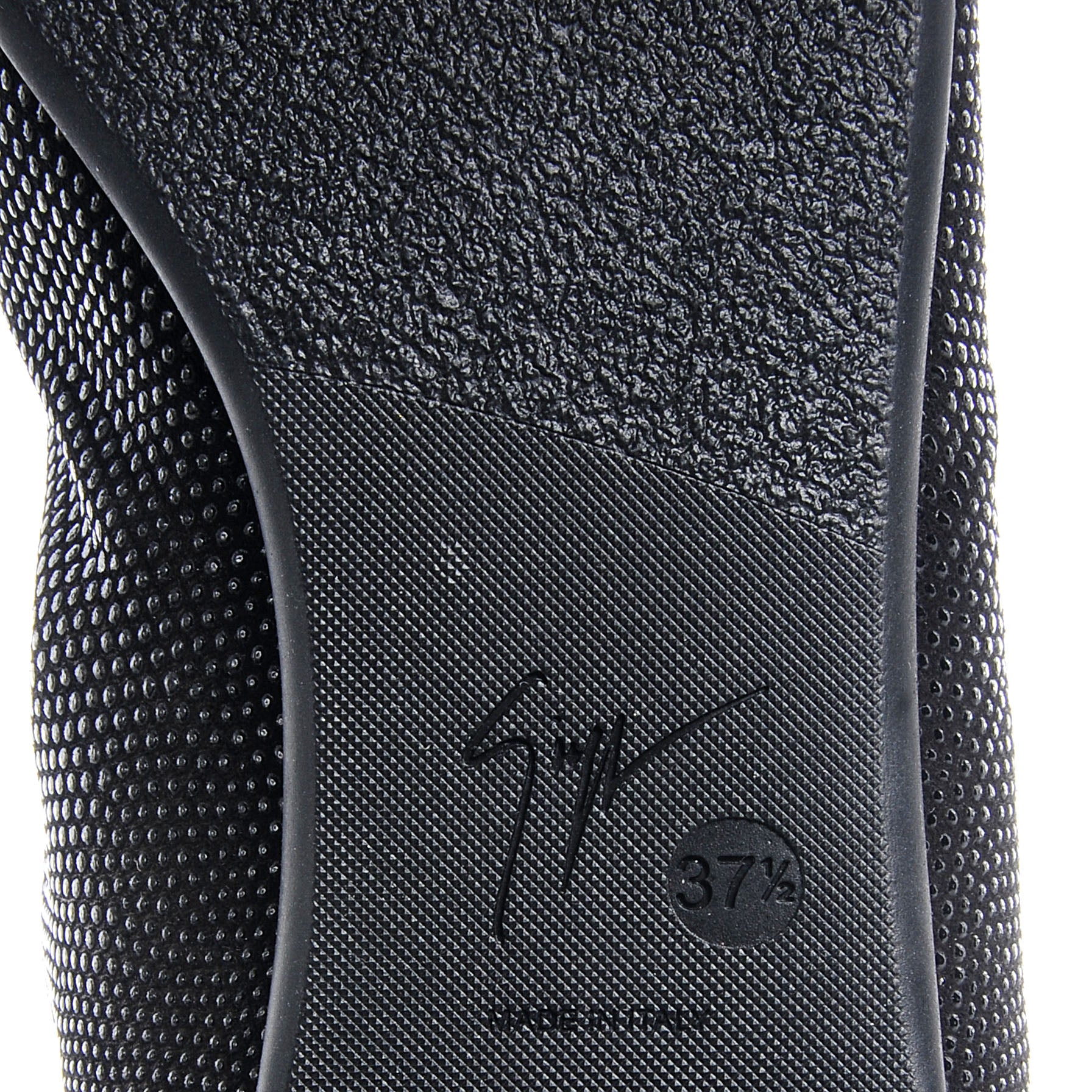 FASHIONPHILE GIUSEPPEZANOTTIEmbossedStingrayLeatherSpikedCapBoots37.5NeroBlack 5 of 5