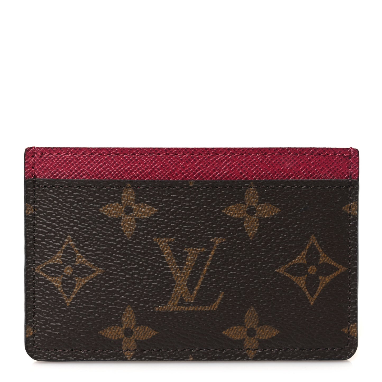 Monogram Card Holder Fuchsia