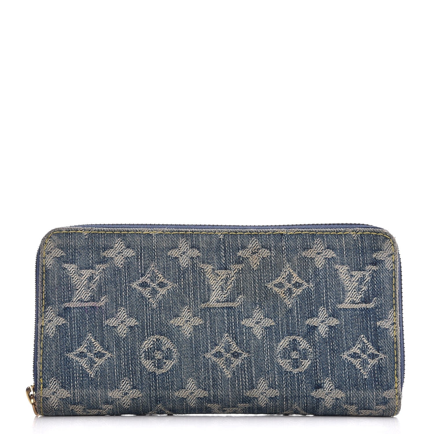 Louis Vuitton Monogram Denim Zippy Wallet Blue 1 of 9