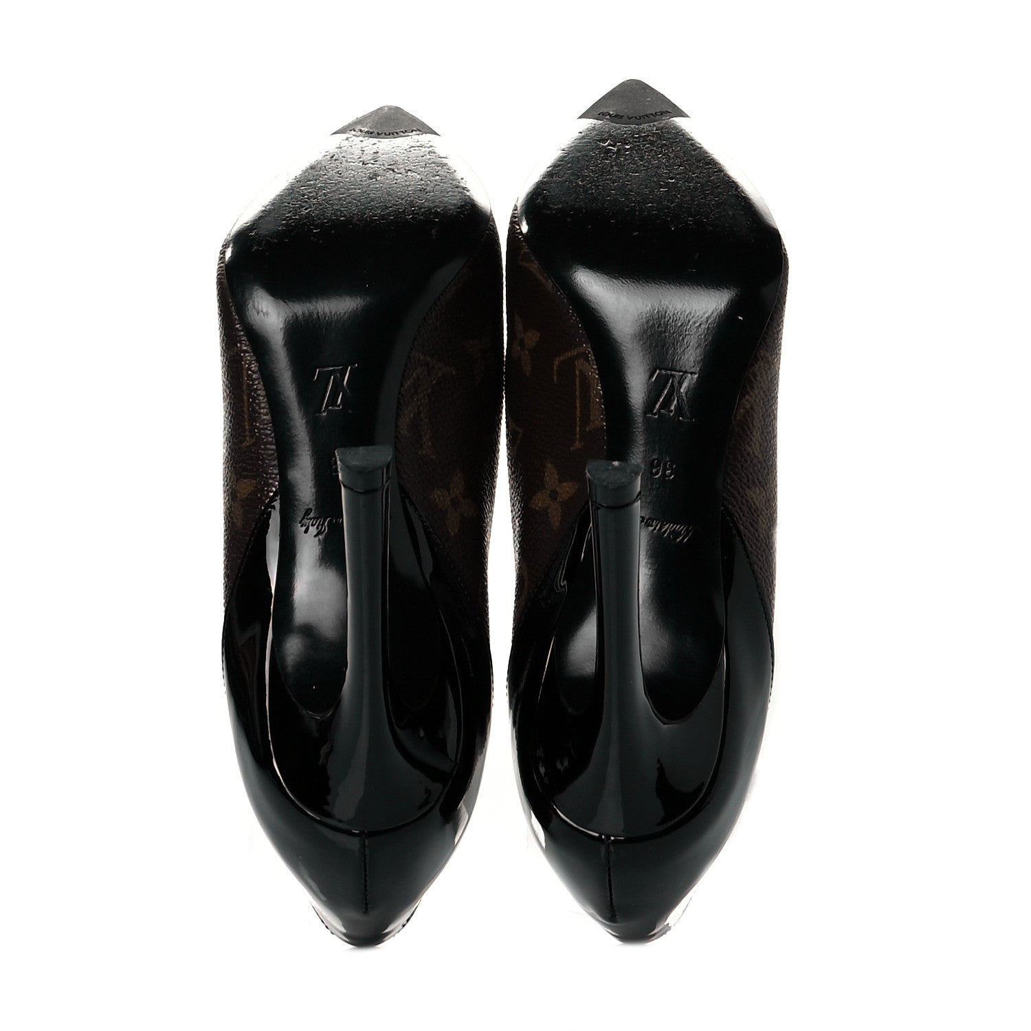 Louis Vuitton Monogram Cherie Pumps 36 Black 5 of 9
