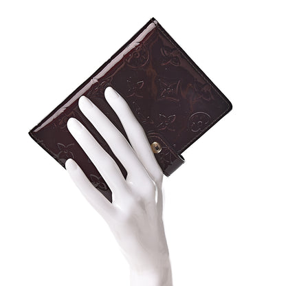Louis Vuitton Vernis Small Ring Agenda Cover Amarante 2 of 9