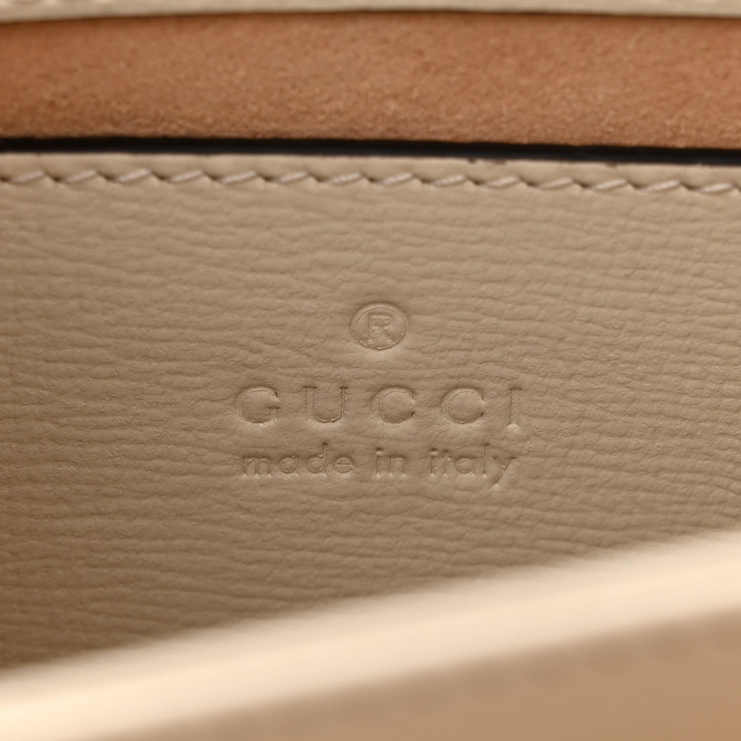Gucci Glazed Textured Calfskin Mini Horsebit 1955 Top Handle Flap Bag Mystic White 6 of 10
