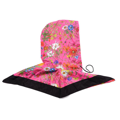 Gucci Silk Nylon Flora Rain Hood Pink 2 of 5