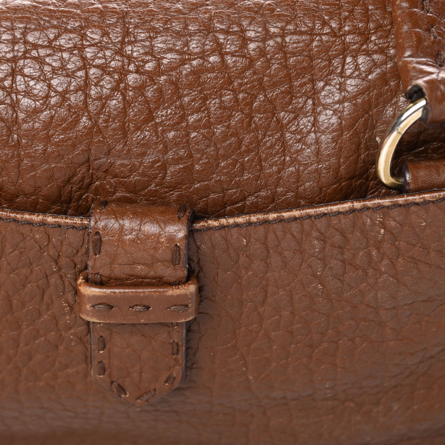 Prada Vitello Daino Pocket Shoulder Bag Bruciato 19 of 21