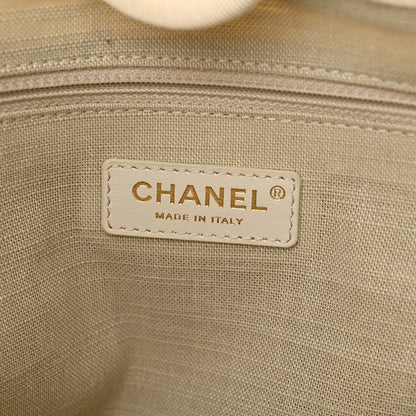 Chanel Mixed Fibers Medium Deauville Tote White 7 of 14