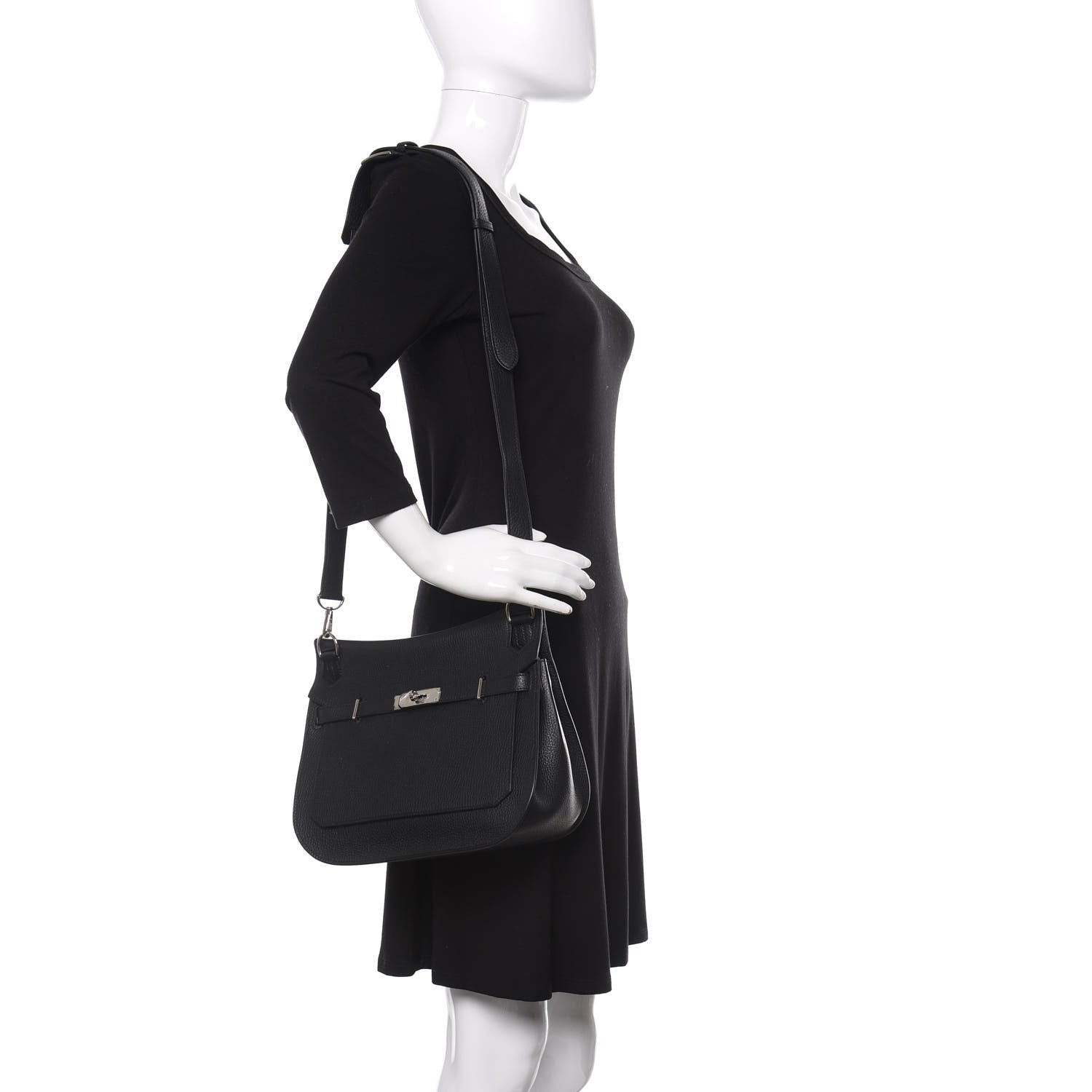 Hermes Taurillon Clemence Jypsiere 31 Black 2 of 9