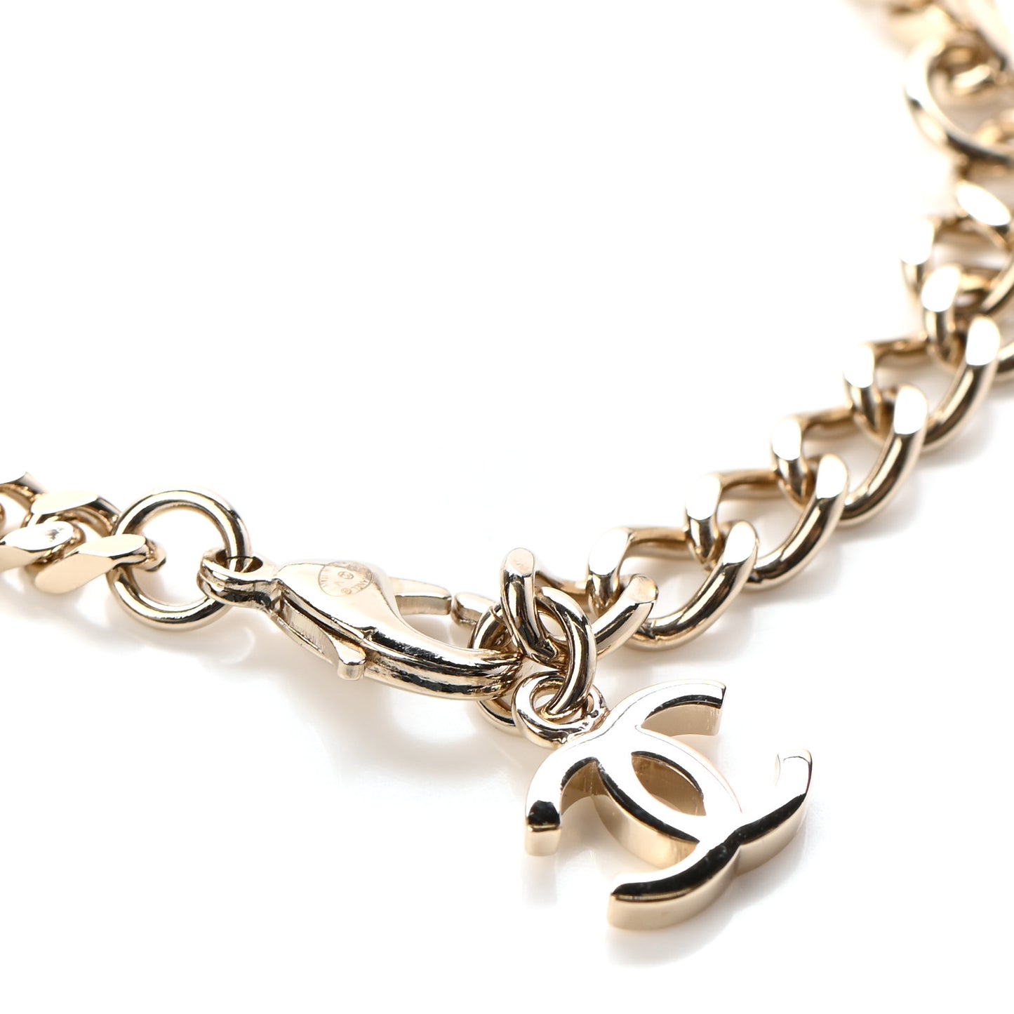 Crystal CC Chain Bracelet Gold Silver