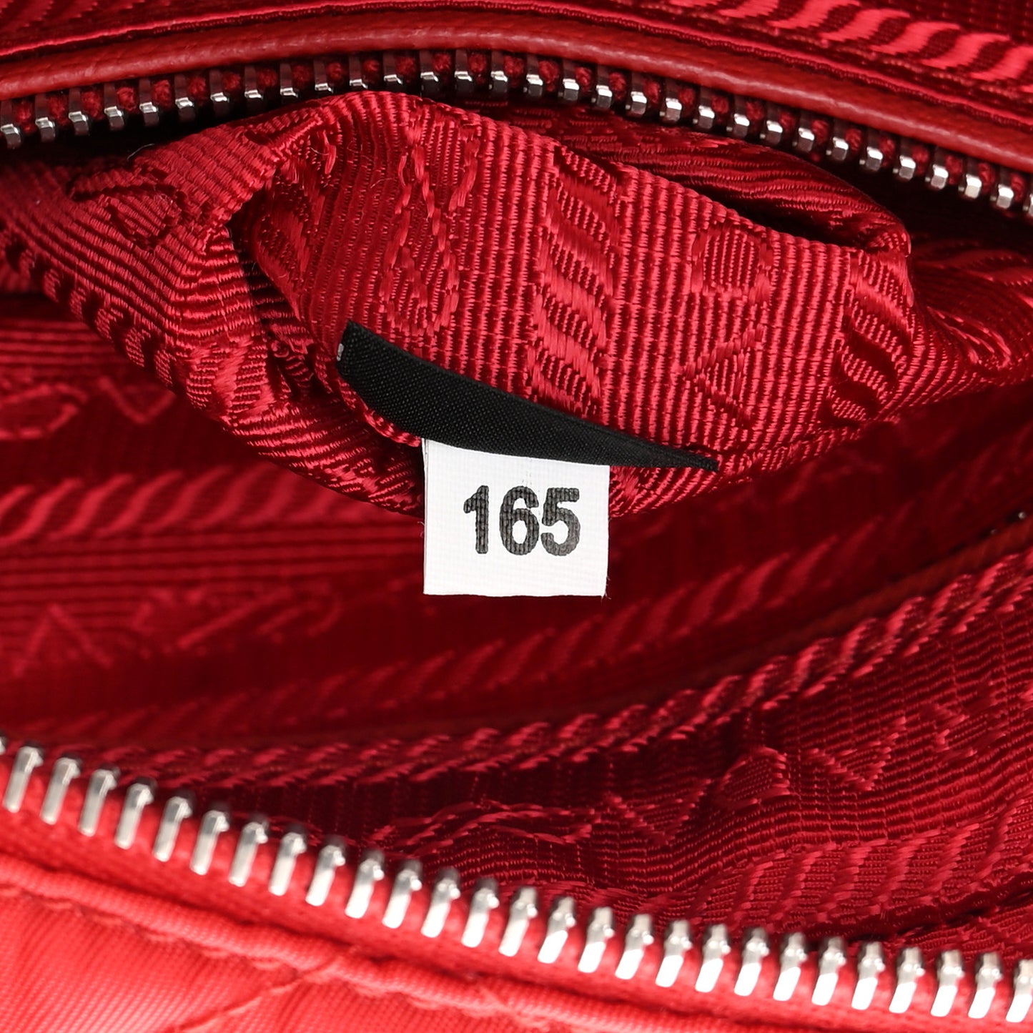 Nylon Tessuto Impuntu Quilted Crossbody Bag Rosso