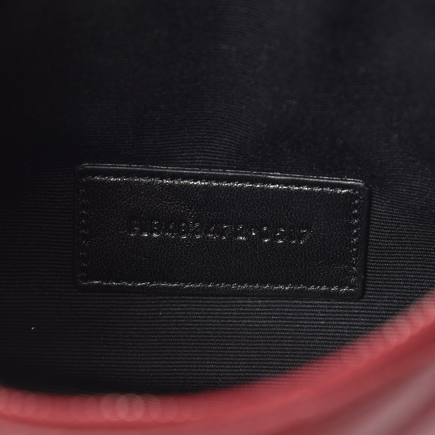 Saint Laurent Calfskin Matelasse Chevron Monogram Pouch Palissandre 9 of 9