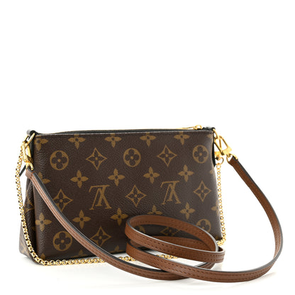 Louis Vuitton Monogram Pallas Clutch Black 3 of 10