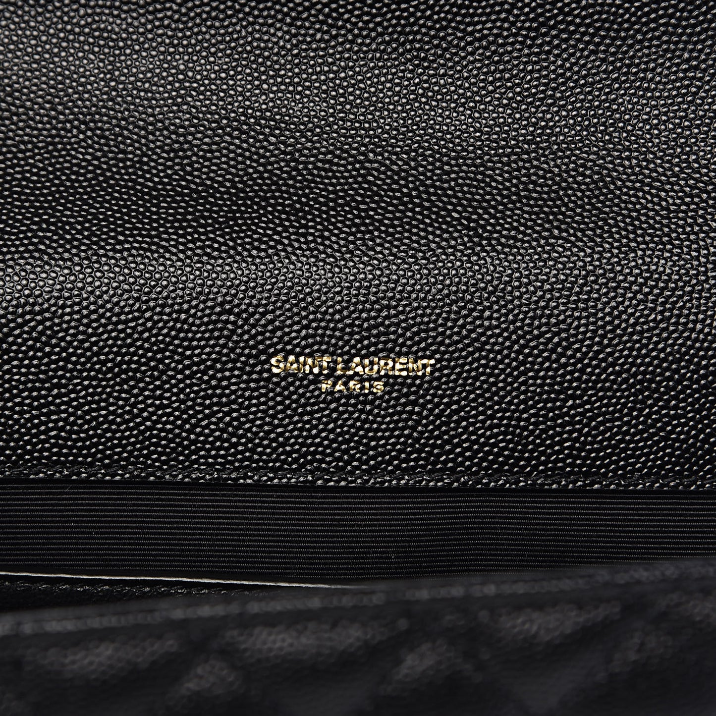 Grain De Poudre Textured Mixed Matelasse Triquilt Medium Monogram Satchel Black