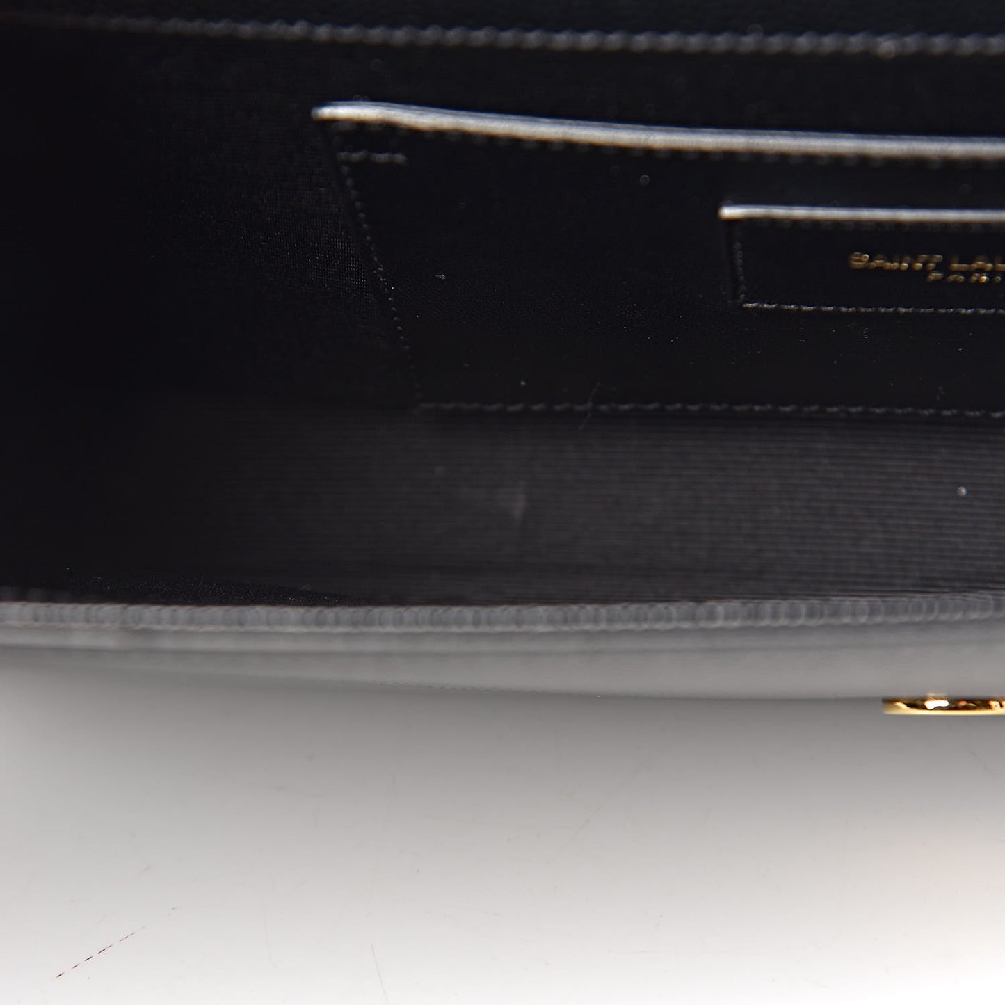 Grain De Poudre Monogram Cassandre Clutch Black