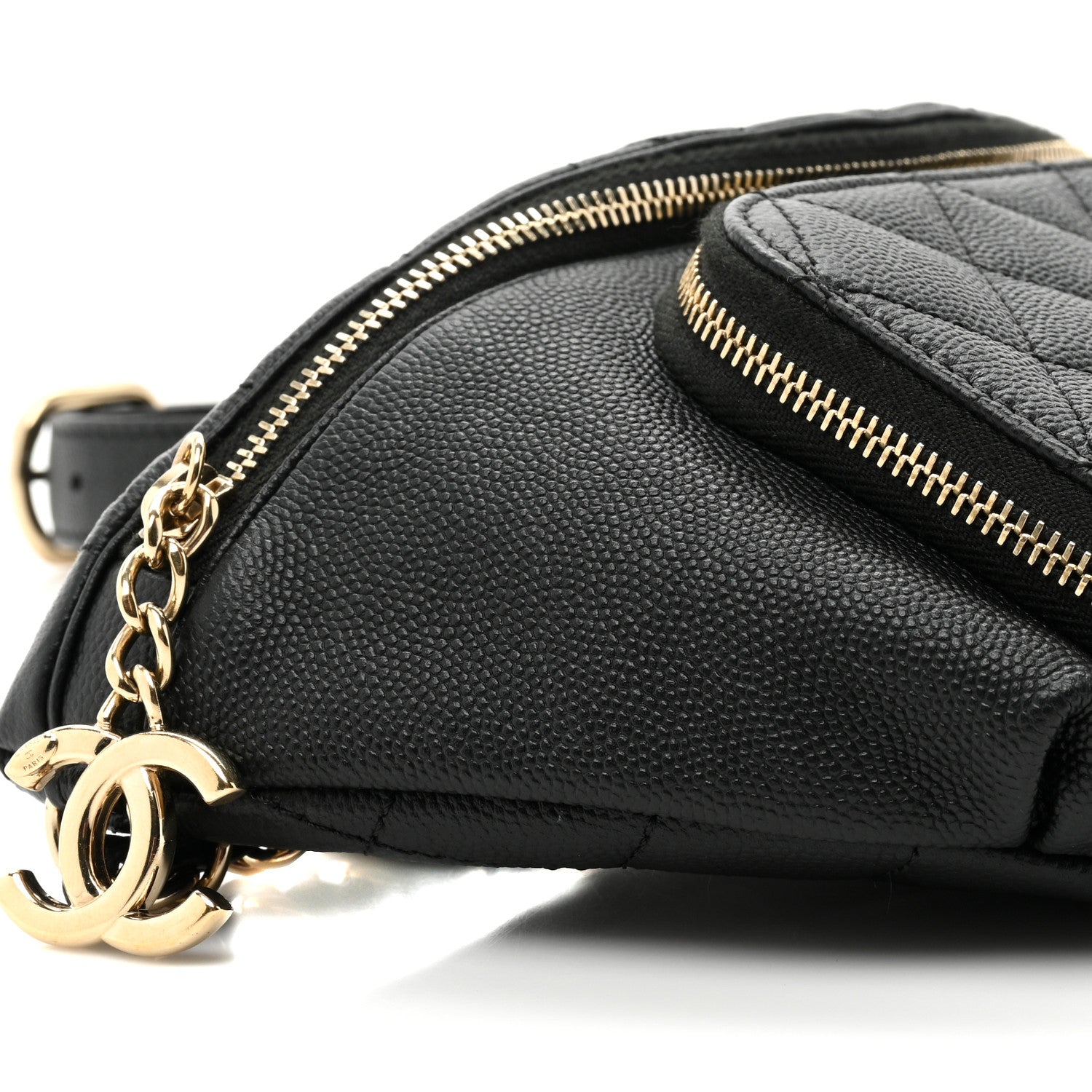 Chanel Caviar Quilted Business Affinity Waist Belt Bag Black 10 of 10