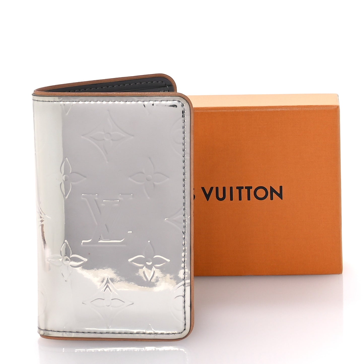 Monogram Mirror Slender Pocket Organizer