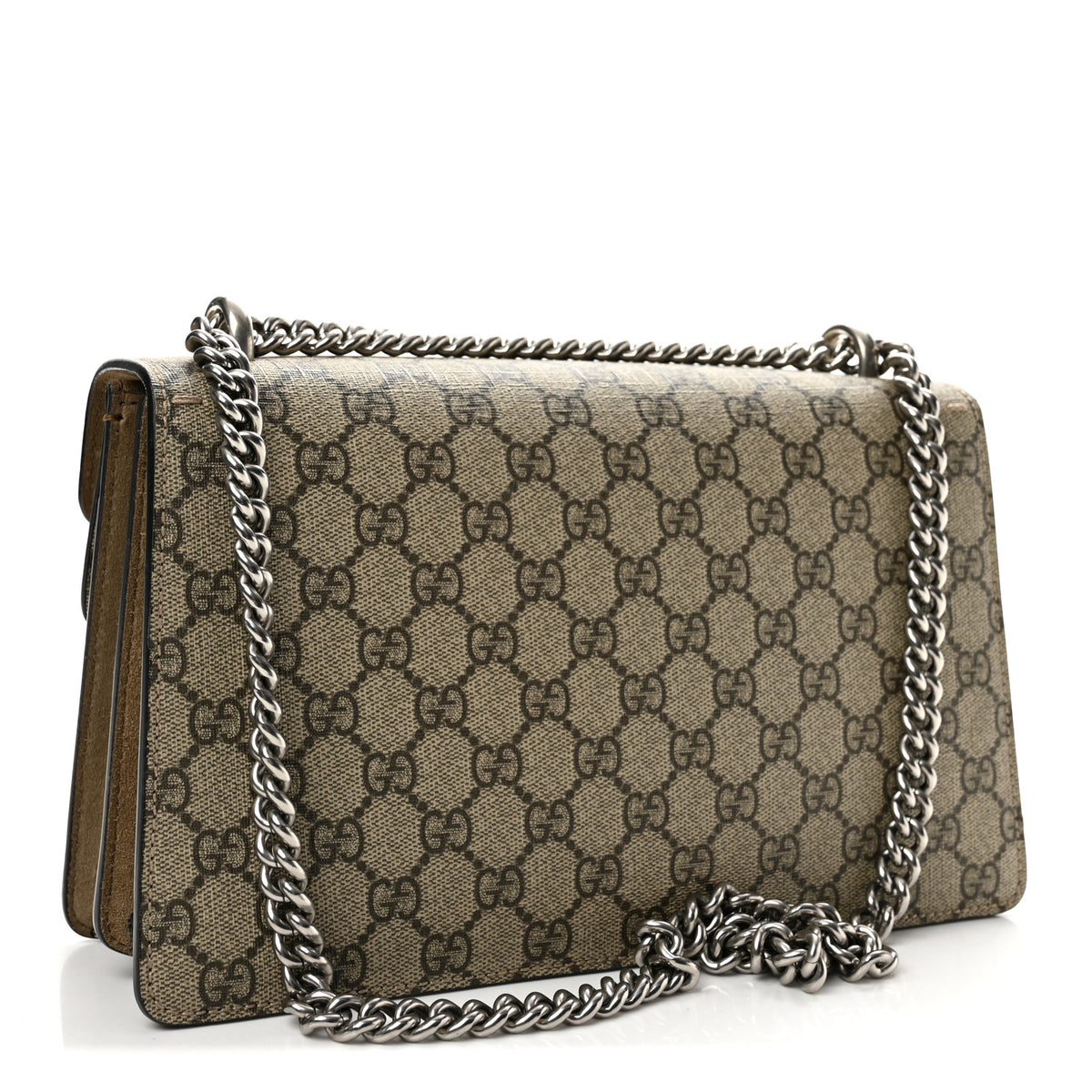Gucci GG Supreme Monogram Small Dionysus Shoulder Bag Taupe 3 of 12