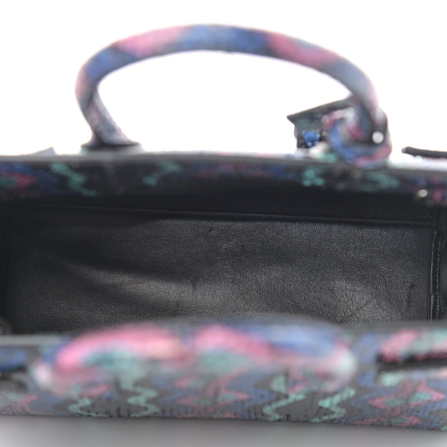 Saint Laurent Snakeskin Curvy Stripe Nano Sac De Jour Multicolor 5 of 23