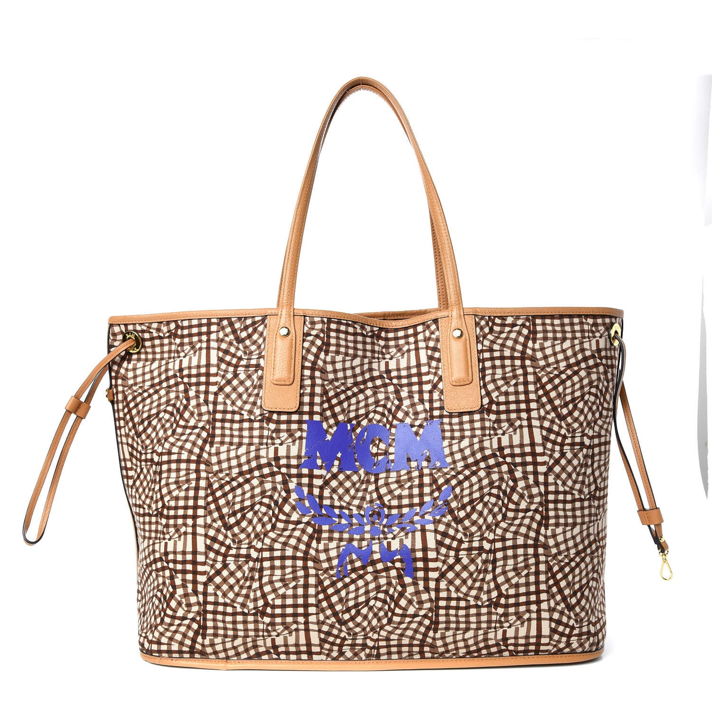 Visetos Large Liz Reversible Shopper Tote Cognac