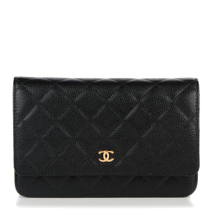 Chanel Caviar Quilted Wallet On Chain WOC Black 1 of 8