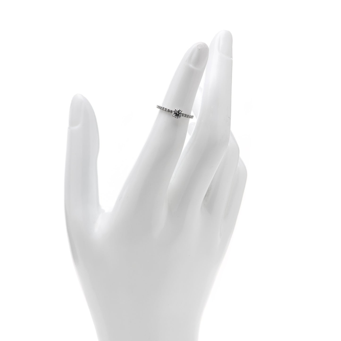 Platinum Diamond .30ct Etincelle De Cartier Solitaire Engagement Ring 46 3.75