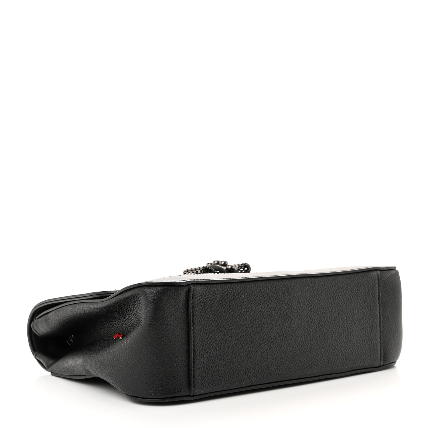 Christian Louboutin Calfskin Small Sweet Charity NV Shoulder Bag Black 4 of 9