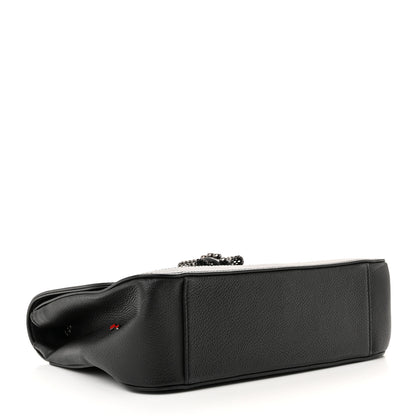 Christian Louboutin Calfskin Small Sweet Charity NV Shoulder Bag Black 4 of 9