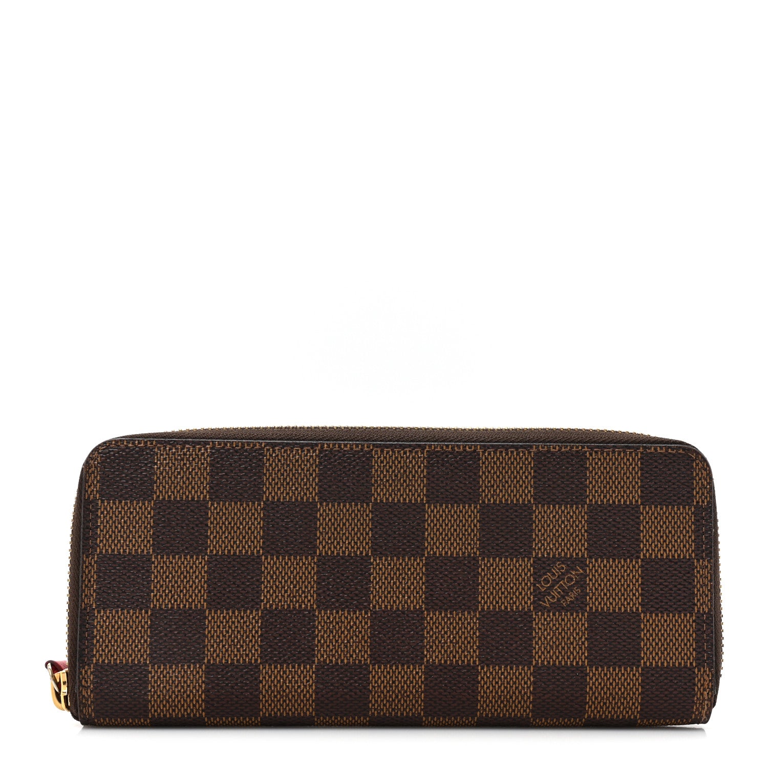 Louis Vuitton Damier Ebene Clemence Wallet Cherry 1 of 13